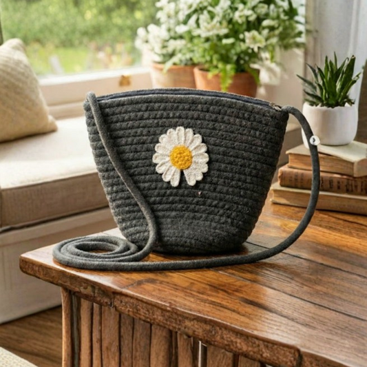 Charcoal Daisy Sling